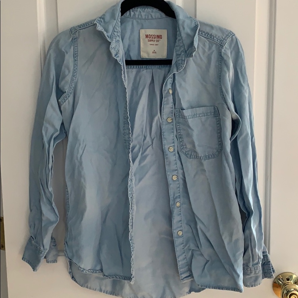 Denim button up
